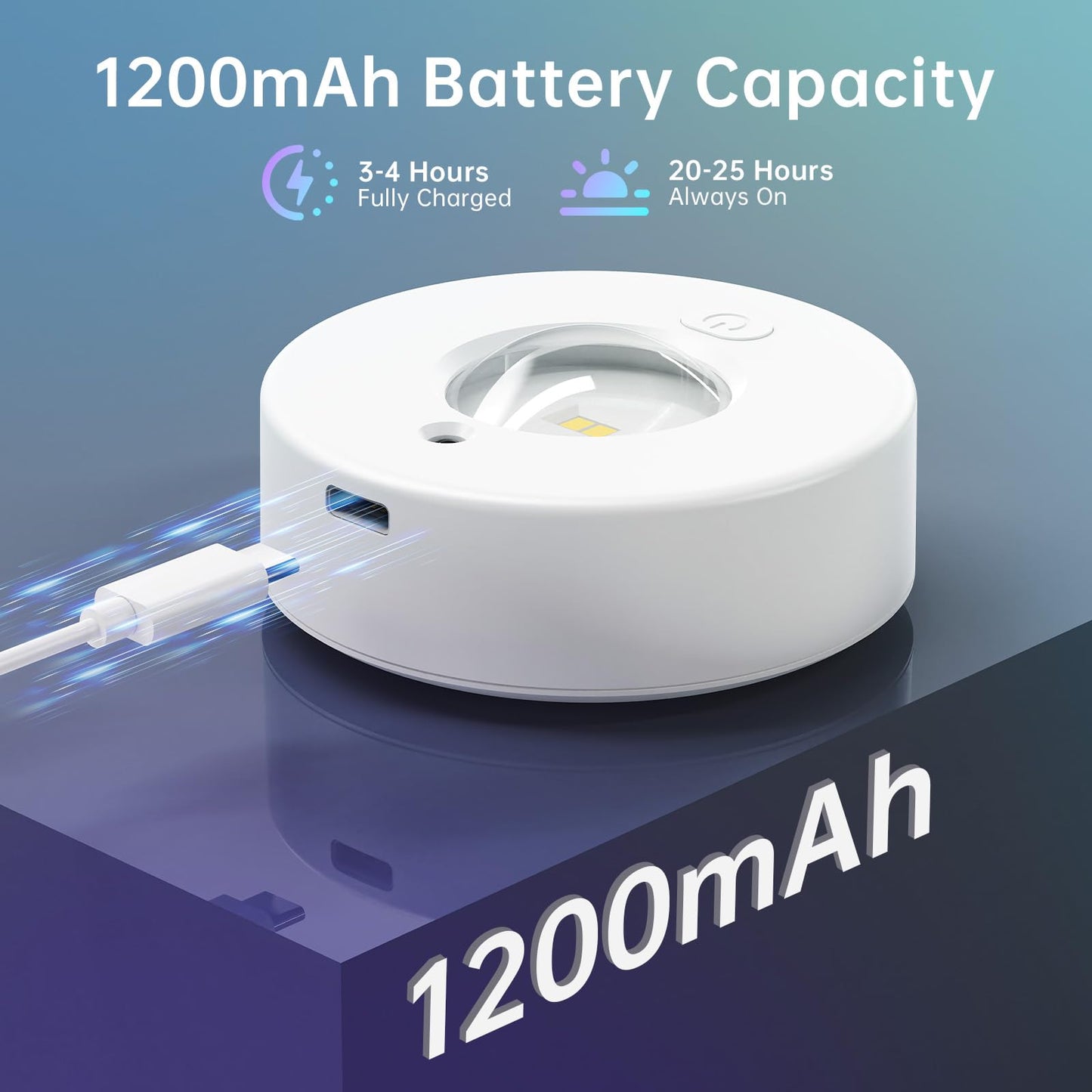 Pzsunly 6 Pack Under Cabinet Lighting Puck Lights With Remote 1200Mah Battery Operated Wireless Cloest Light Under Counter Lights For Kitchen Shelf Hallway