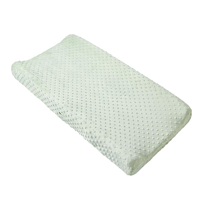 Changing Pad Cover Super Soft Dots Skin-Friendly Breathable Wipeable Changing Table Sheets for Baby Boy and Baby Girl （Bay）