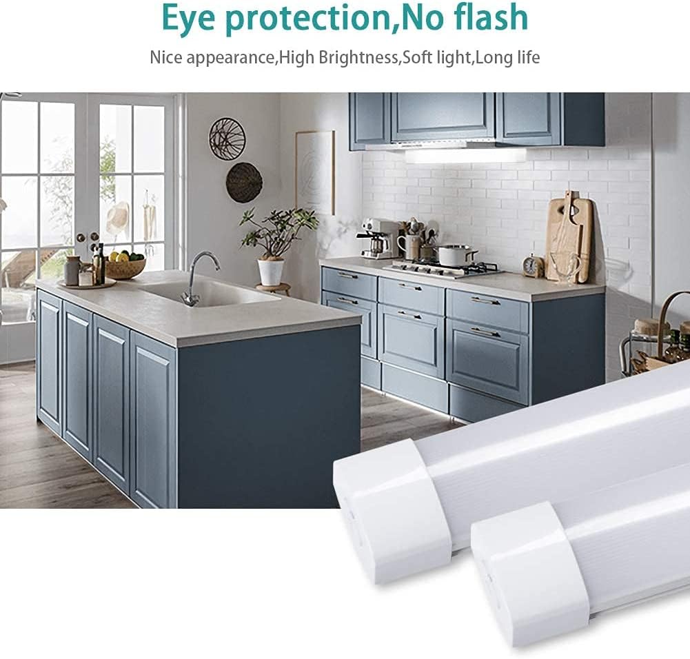 Airand LED Shop Light 2 Pack, 2FT 18W, IP66 Waterproof, Aluminum, White, Model 1100-2