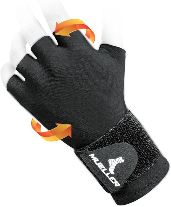 Mueller Sports Medicine Compression Glove for Men and Women, Hand & Wrist Pain Relief Support, Ideal for Carpal Tunnel, Ar...