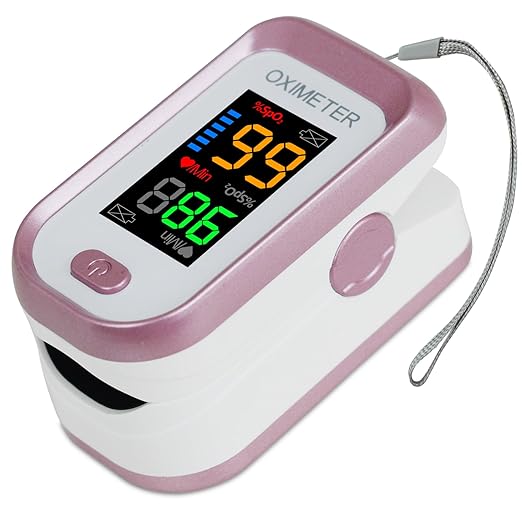 Pulse Oximeter Fingertip, Oxygen Meter Finger Pulse Oximeter, Oximeter Finger with Pulse, Blood Oxygen Saturation Monitor,...