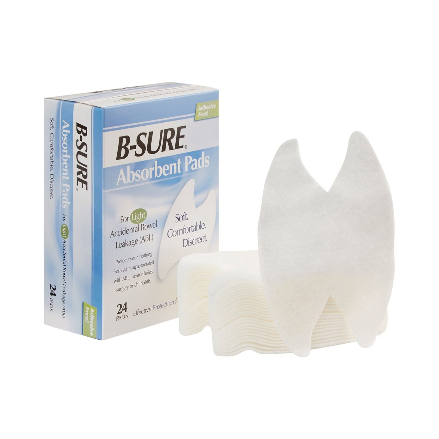 B-Sure Unisex Incontinence Liner Butterfly Shape 14-7031-224, Light, 288 Ct