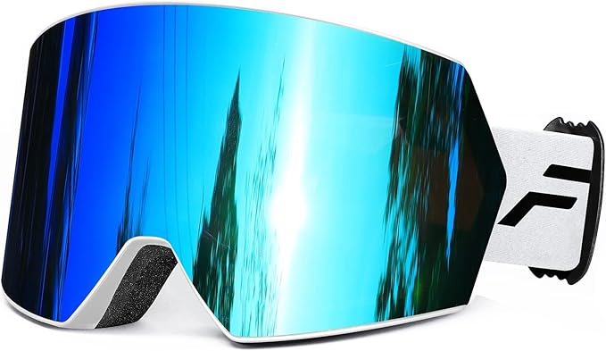 FMY Ski Goggles for Men Women & Youth - Anti Fog UV400 Protection Snowboard Snow Skiing Goggles for Adult
