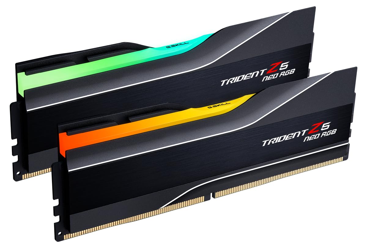 G.SKILL Trident Z5 Neo RGB DDR5 RAM 64GB (2x32GB) 6000MT/s CL26 Matte Black F5-6000J2636H32GX