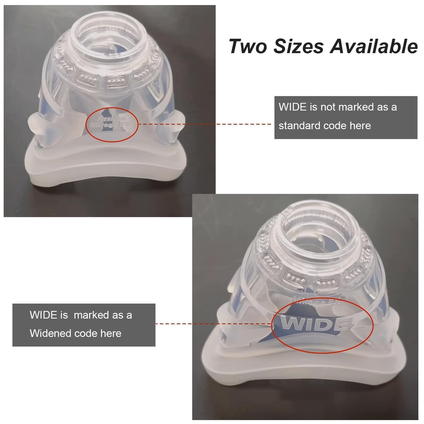 Replacement Frame Nasal Cushion for ResMed Mirage FX, Dual-Wall Spring Air Cushion, Replacement CPAP Nasal Mask Cushion Accessories Fit for Mirage FX Nasal Guard Nasal Mask Frame Headgear (Standard)
