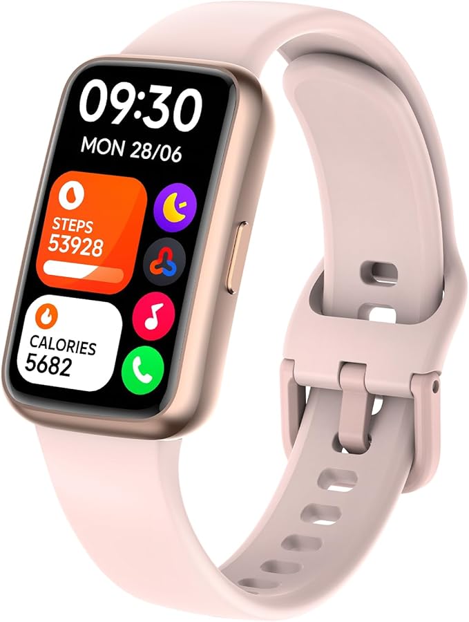 Fitness Tracker Smart Watch for Men Women, 1.47" HD with Bluetooth, 24/7 Heart Rate & Blood Oxygen Monitor, Sleep & Step C...