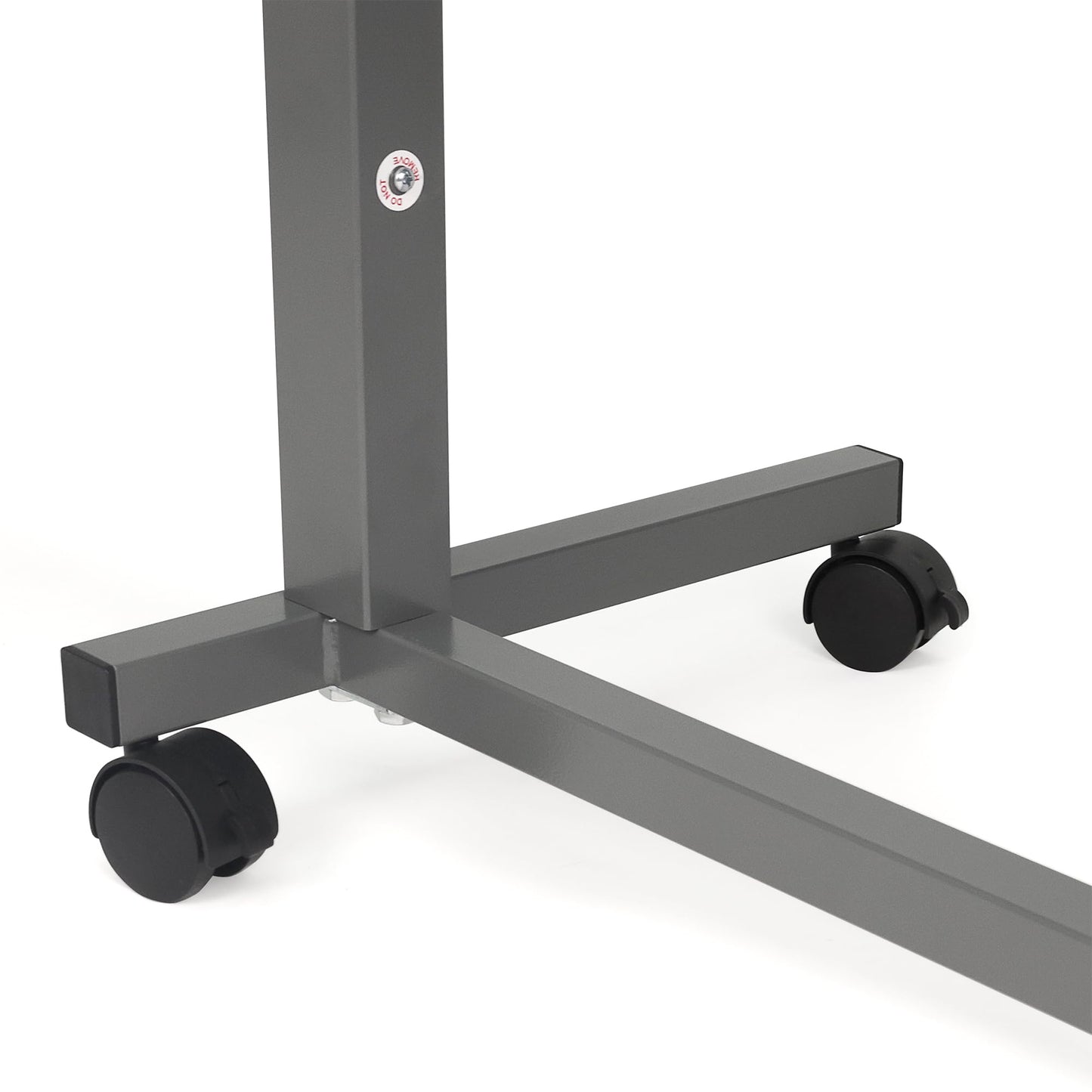 Vaunn Medical Adjustable Overbed Bedside Table with Wheels (Hospital and Home Use)