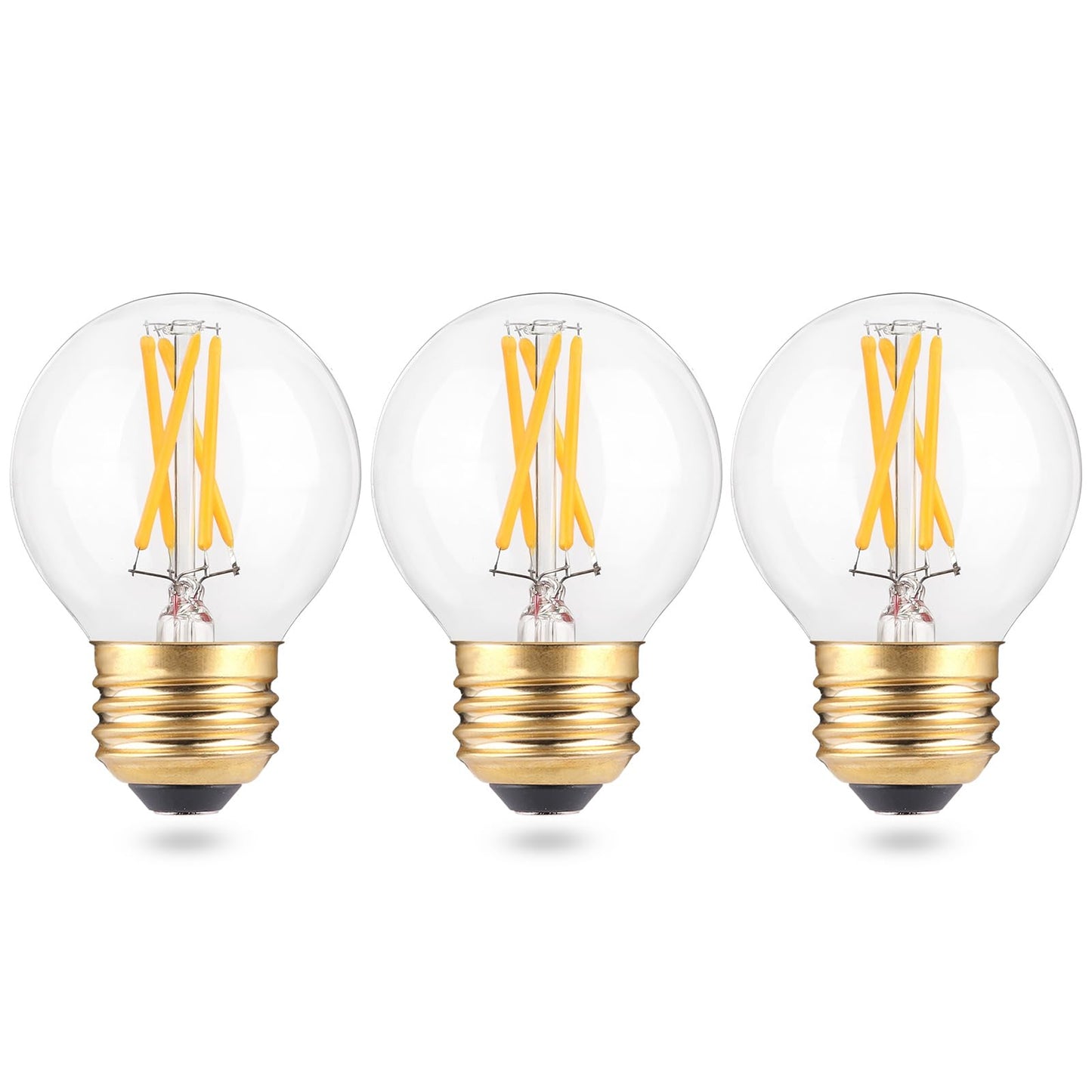 Eq Lighting Dimmable A15 Led E26 Small Light Bulb  Soft Warm 3000K  40Watt Equivalent Ceiling Fan Light Bulbs  E26 Standard Base Appliance Globe Light Bulb  4W 400Lm  3 Pack