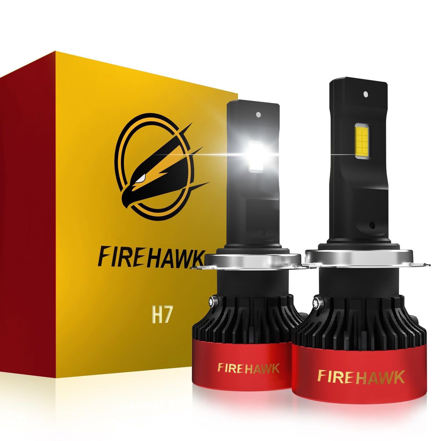 Firehawk H7 Led Bulbs 40000Lm 6000K Cool White  5-Min Plug-N-Play Fog Light  Pack Of 2