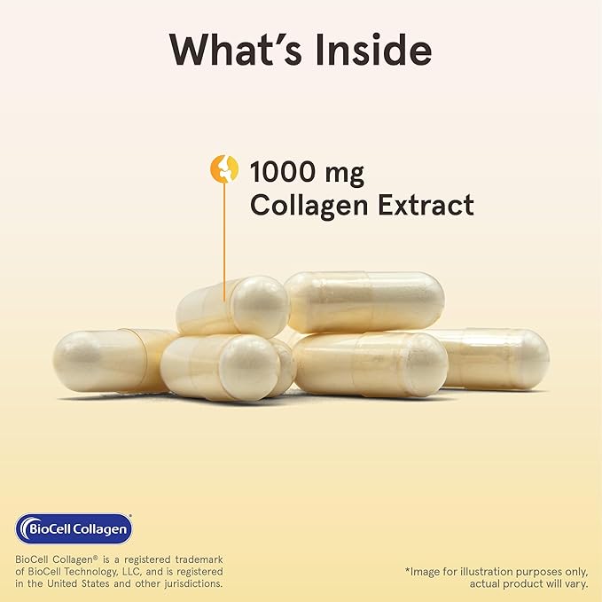 Jarrow Formulas Type II Collagen Complex 1000 mg Supplements, Supports Skin and Joint Health, 60 Capsules, 30 Day Supply