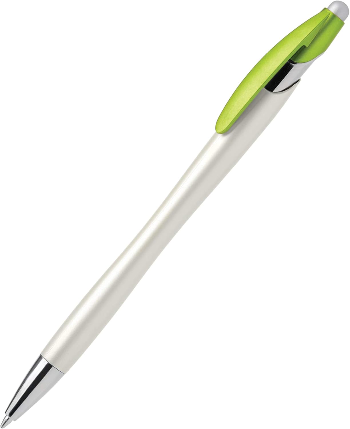ExpressDesigns™ - Custom Pens with Stylus - The Pearl - Personalized Metallic Printed Name Pens with Black Ink - Imprinted with Logo or Message - Great Gift Ideas - 12 pack (Aqua)