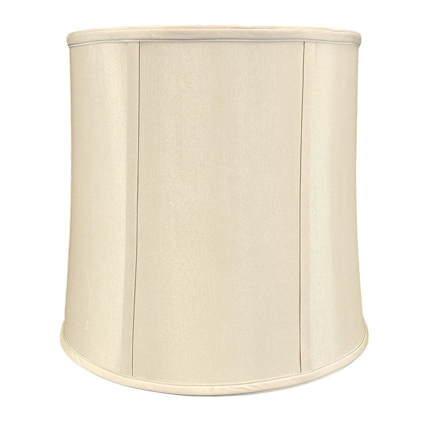 Royal Designs, Inc. Drum Lamp Shade, Faux Silk, 11 x 13 x 11, Beige, Model BS-719-13BG-2, 2-Pack