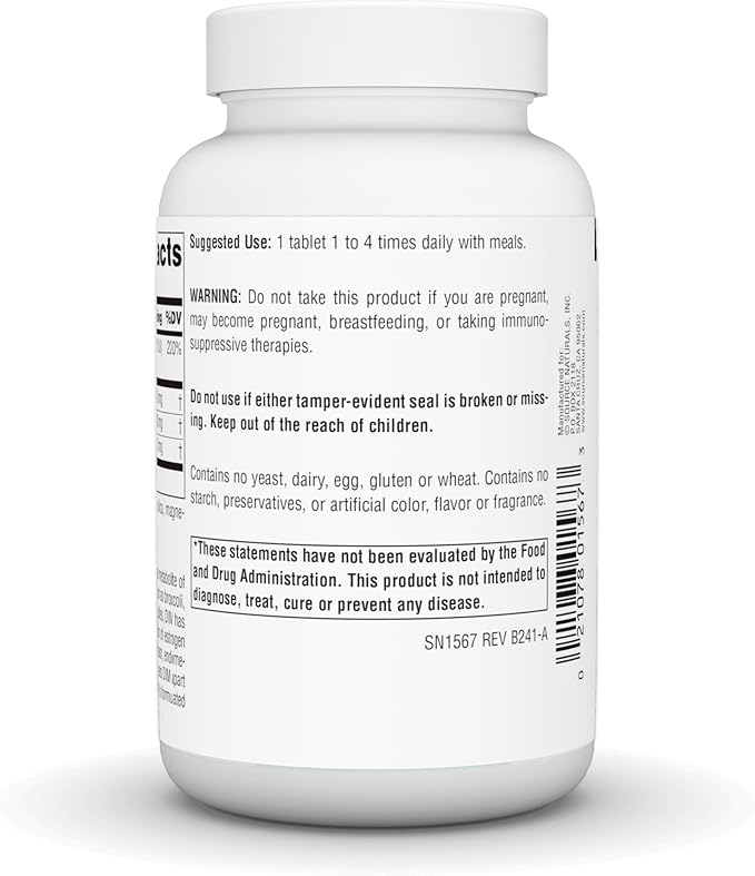 Source Naturals DIM, Diindolylmethane 100mg with BioPerine, Vitamin E & More - 120 Tablets