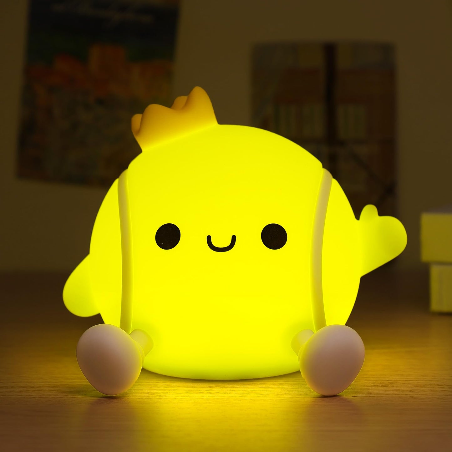 Attivilife Tennis Night Light  Tennis Ball Gifts For Kids  Rechargeable Nursery Bedroom Table Decor Dimmable Led Touch Lamp  Birthday Graduation Christmas Gift For Baby Boy Girl Teen mature-themed Athlete
