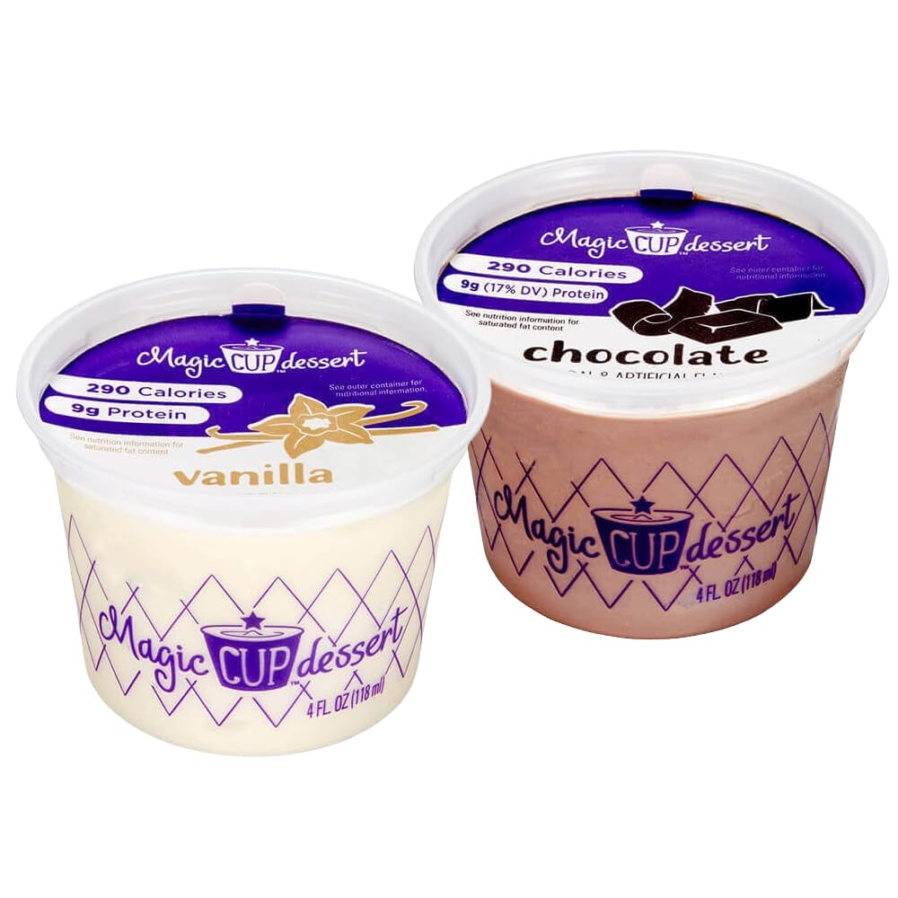 Magic Cup Variety Pack  4 oz. cup (Pack of 24) (12 Vanilla  12 Chocolate)