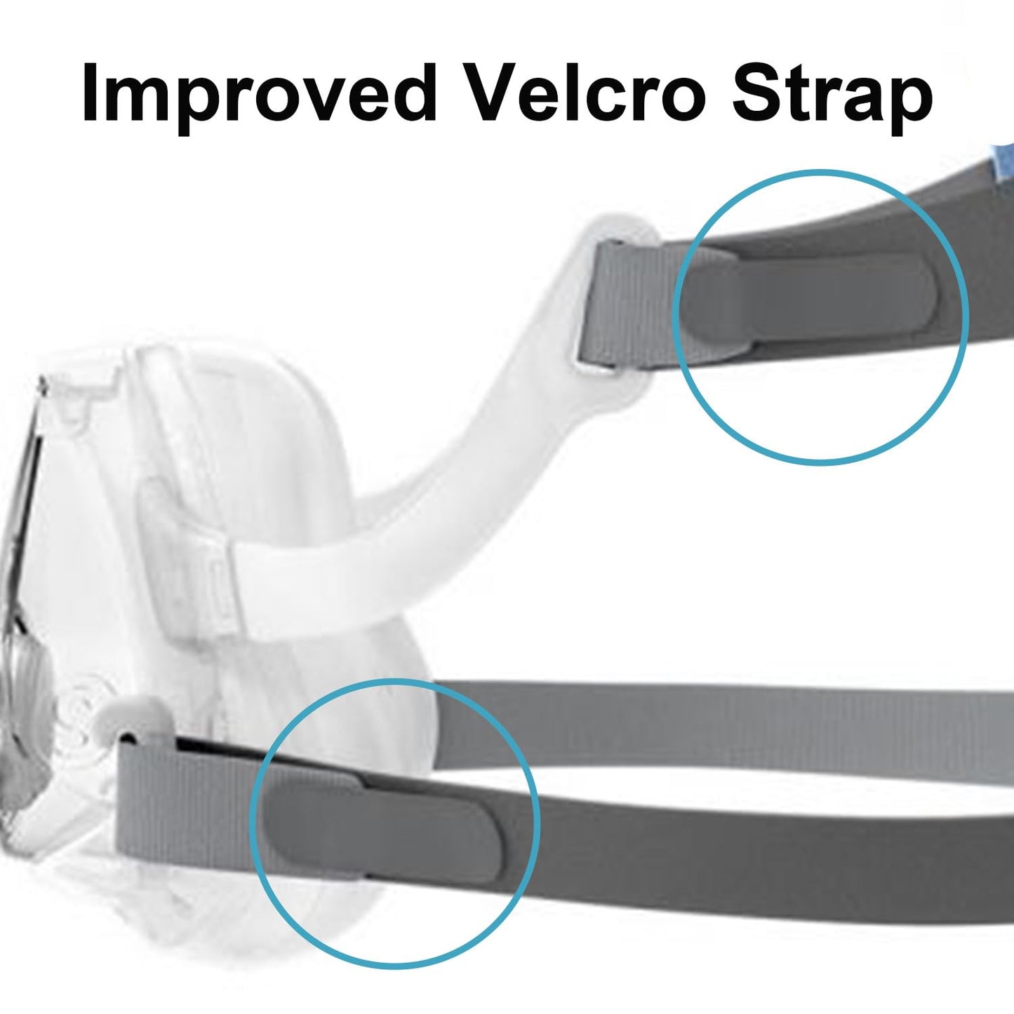Replacement Headgear for Airfit F10, Headgear Compatible with Airfit F10 Full Face CPAP Mask, Adjustable Head Strap Replacement, Medium
