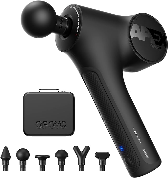 opove Apex Massage Gun Deep Tissue 14.5mm Percussion Fascia Muscle Massager for Athletes Workout Pain Relief Recovery Rela...
