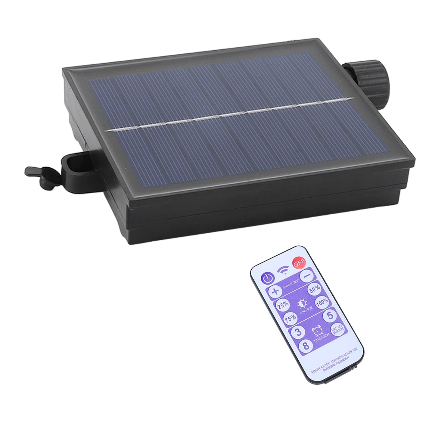 Diydeg Solar Panel Replacement, Waterproof Adjustable String Light Control Box with Remote, Model Diydegiqm6gvc2r5-11, Polycrystalline Silicon