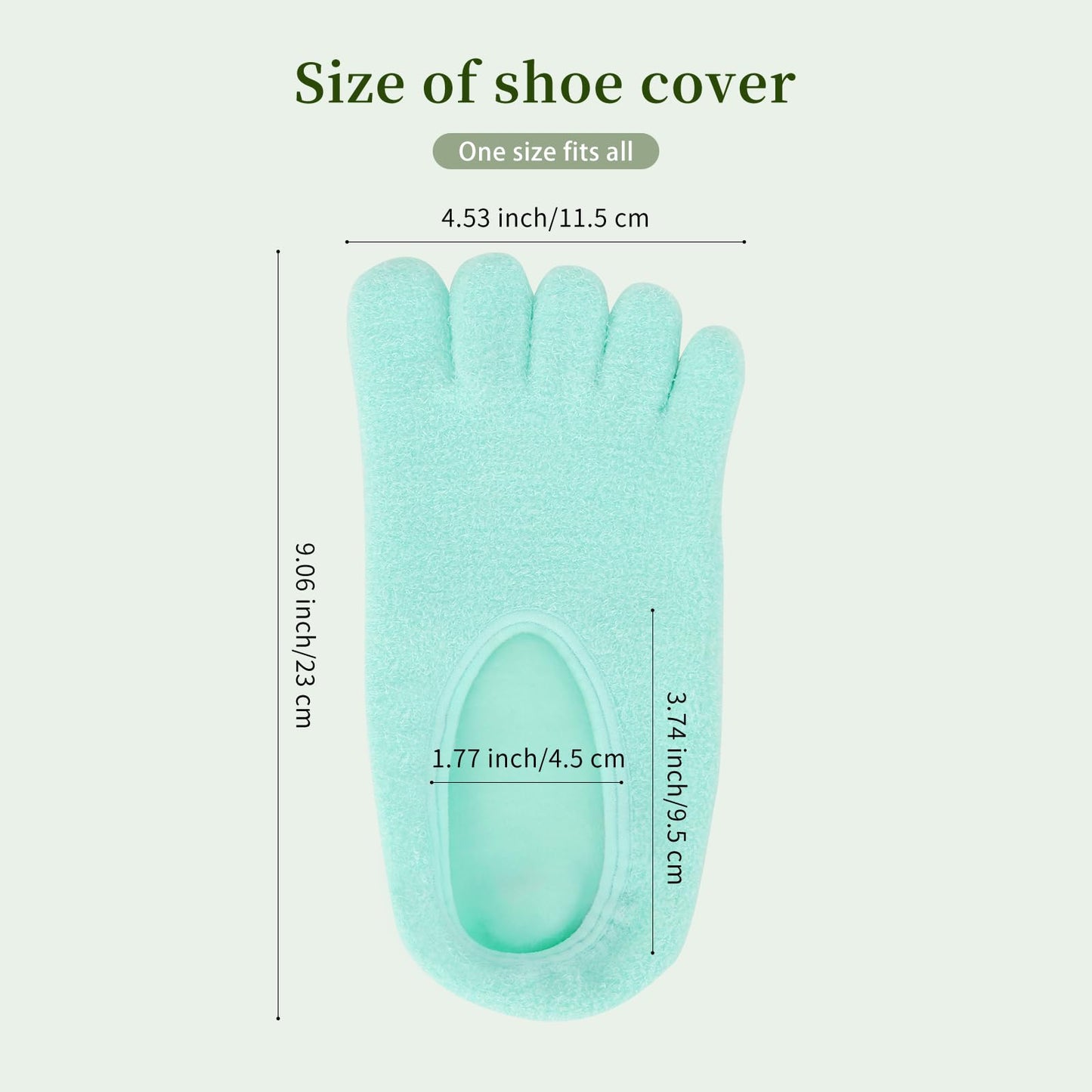 5-Toe Gel Lined Moisturizing Socks - Separate & Soothe with Aloe & Shea Infusion - Women & Men Fuzzy Spa Socks for Dry Cracked H