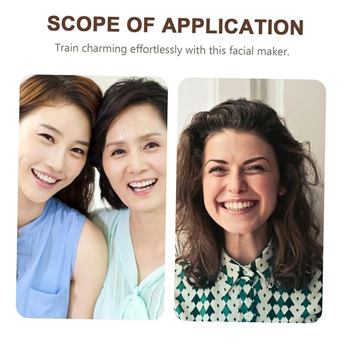 MERRYHAPY 2pairs Facial Maker Portable Face Exerciser for Natural Cheek Comfortable Design for Beautiful Smile Training Easy Manual Use