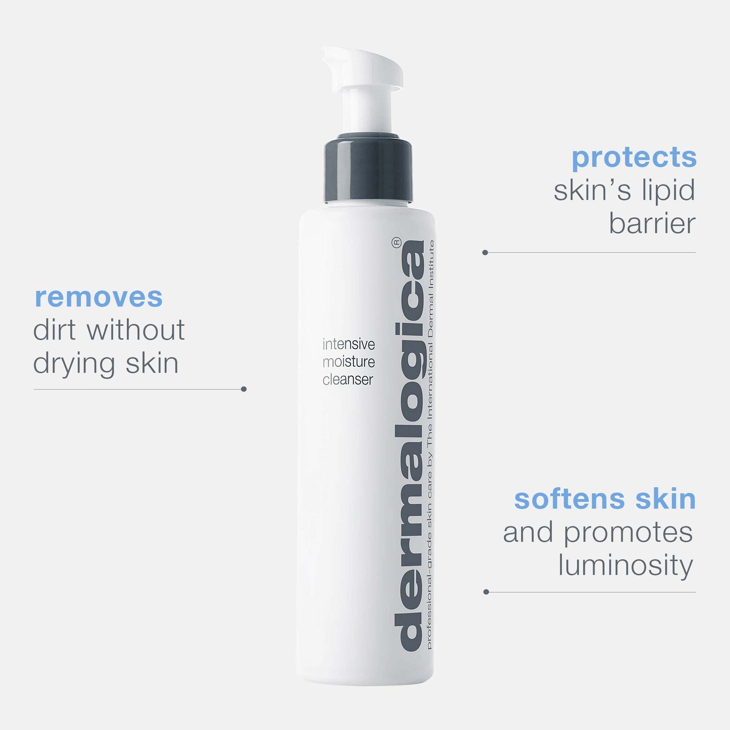 Dermalogica Intensive Moisture Cleanser (10 Fl Oz) Hydrating Face Wash for Dry Skin - Cleans Skin Leaving it Feeling Smoother, S