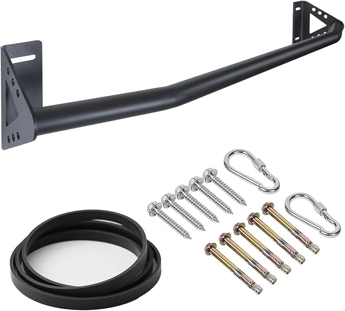 Purife Wall Mounted Pull Up Bar Doorway, Heavy Duty Strength Training Pull-Up & Chin Up Bars for Doorframe, Support Beam o...
