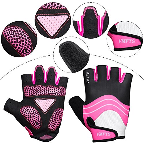 VMFTS Cycling Gloves Gel Pading Sporting Glove Fingerless and Full Finger Gloves for Fitness Weightlifting Racing Training...