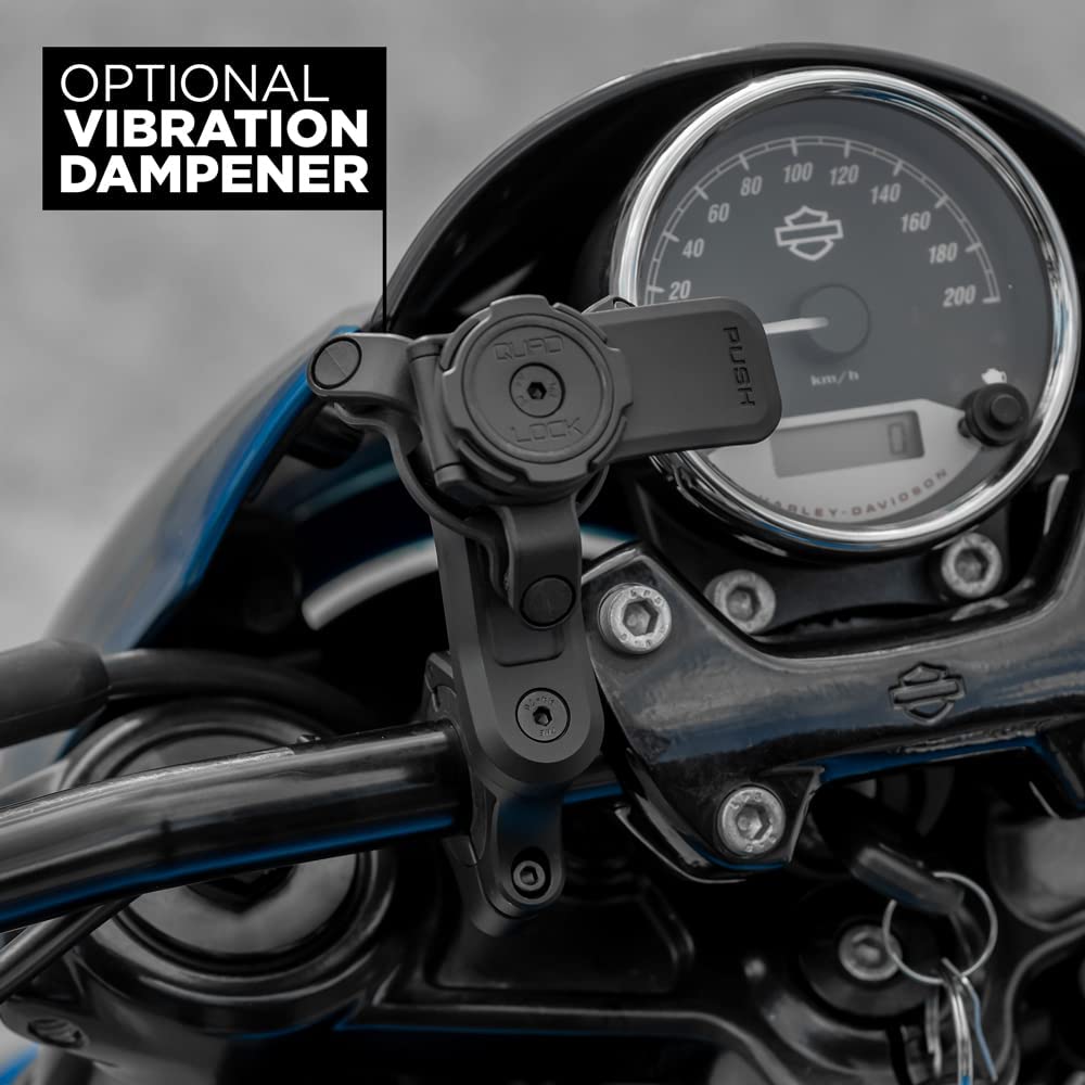 Quad Lock Motorcycle Handlebar Mount Pro For Iphone, Samsung Galaxy And Pixel Smartphone