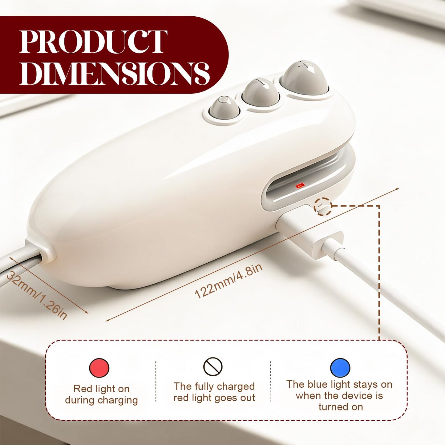 2026 Portable Handheld Vacuum Food Sealer Bag,Mini Bag Sealer, 2 in 1 Rechargeable Chip Bag Sealer Heat Sealer for Plastic Bag Snack Bag Food Storage (white)