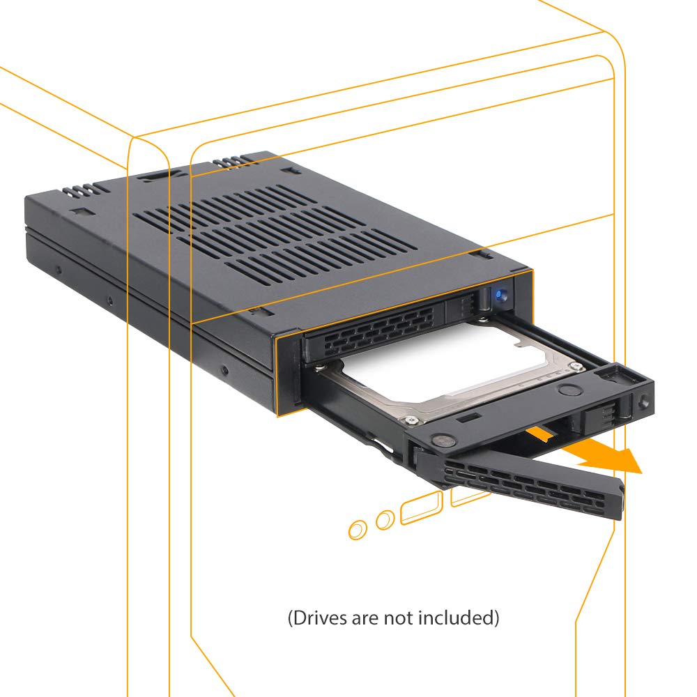 Icy Dock 2 Bay 2.5 Sas/Sata Hdd/Ssd Mobile Rack For External 3.5    Bay | Expresscage Mb742Sp-B
