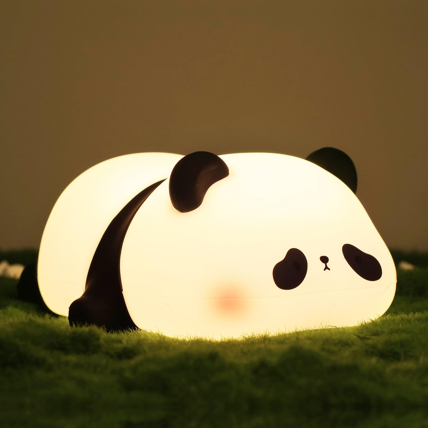 Lampeez Panda Night Light, Cute Silicone Lamp for Kids, Soft LED Touch Light, Nursery Nightlight, Bedroom Decor, Xmas Birthday G