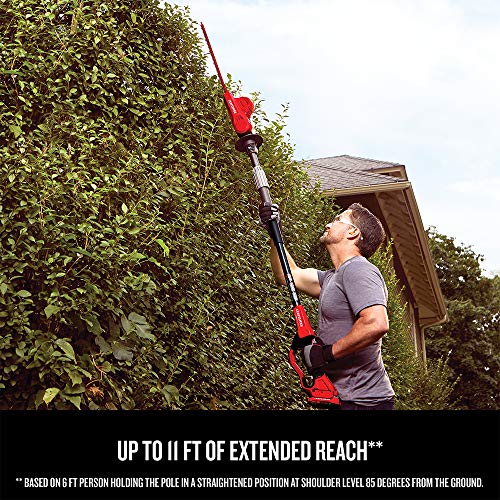 CRAFTSMAN V20 Pole Hedge Trimmer Cordless, 18-Inch, Battery and Charger Included Hedge Trimmer with Extension Pole, Up to ...