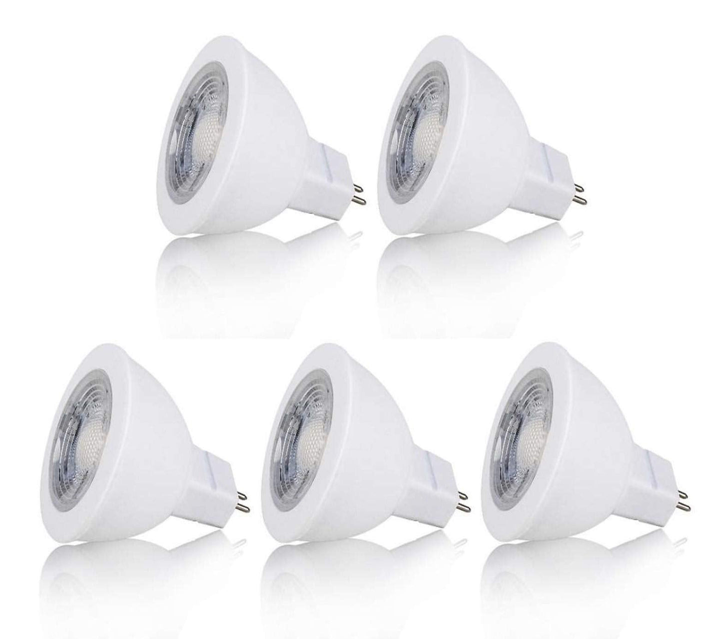 Cbconcept Mr11 Gu4.0 Led Light Bulbs, 5-Pack, 2W, Dimmable, 230 Lumen, Pure White 6000K, 20W Hal
