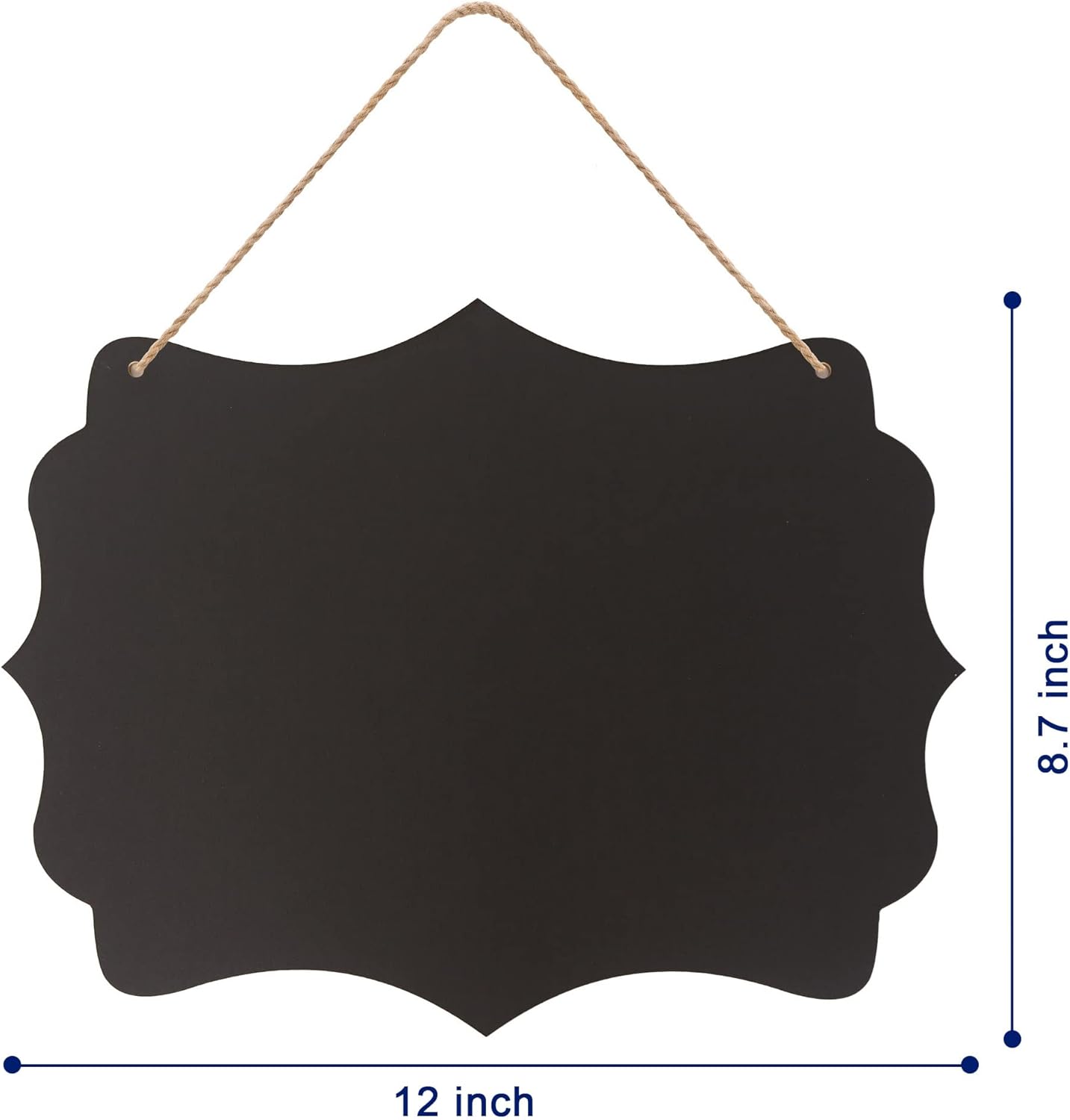 NEWNEWSHOW 8.7x12 Inch Erasable Message Board Sign with Hanging String, Store Signs Chalkboard, Menu Chalkboard, Message Board, Bar and Special Event Decorations, Double-Sided Painting