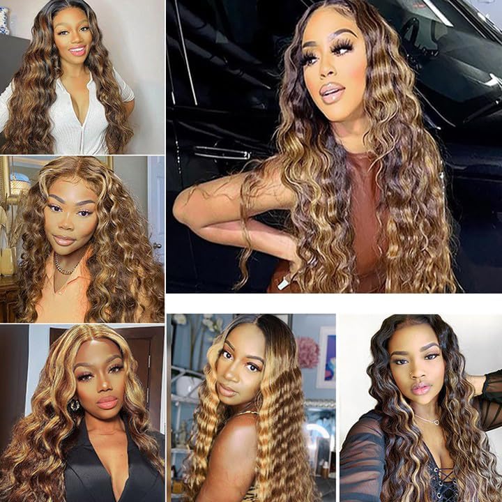 Lagalaga Bundles Human Hair 18 20 22 Inch Jerry Curly Chocolate Brown P1B/27 Human Hair Bundles Unprocessed Brazilian Virgin Hai