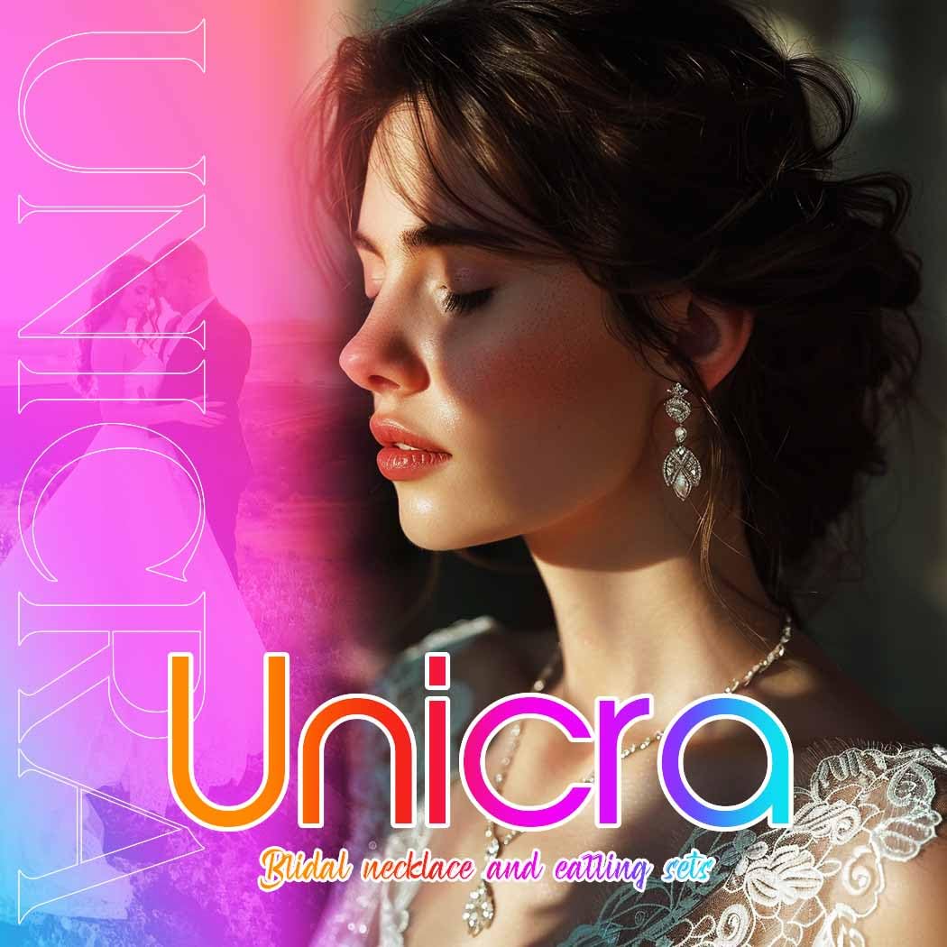 Unicra Gold Pearl Necklace Earrings Sets Rhinestone Bridal Wedding Jewelry Set Formal Prom Costume Jewelry Sets for Women and Br