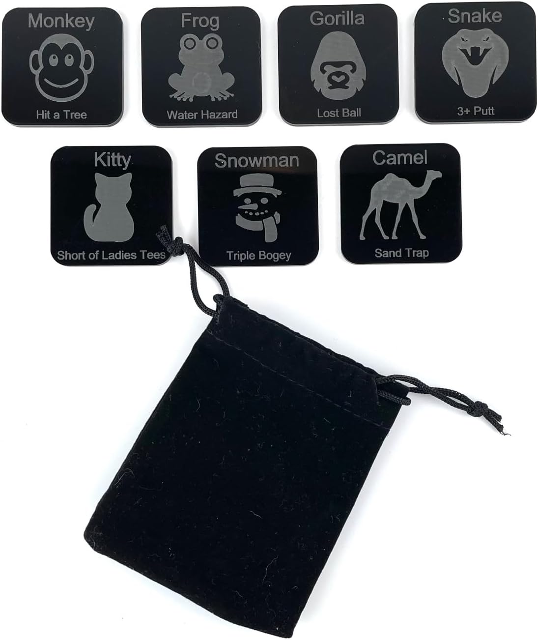 Adult Animal Golf Game – Fun and Durable Acrylic Chips – Perfect for Golf Trips, Parties, and Gifts!