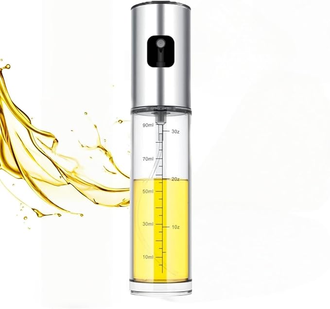 Oil Sprayer for Cooking-Oil Sprayer Mister Refillable Olive Oil Spritzer with Continuous Spray,Portion Control, Perfect for Salads, BBQs, Baking,Frying & Air Fryers(100ml)
