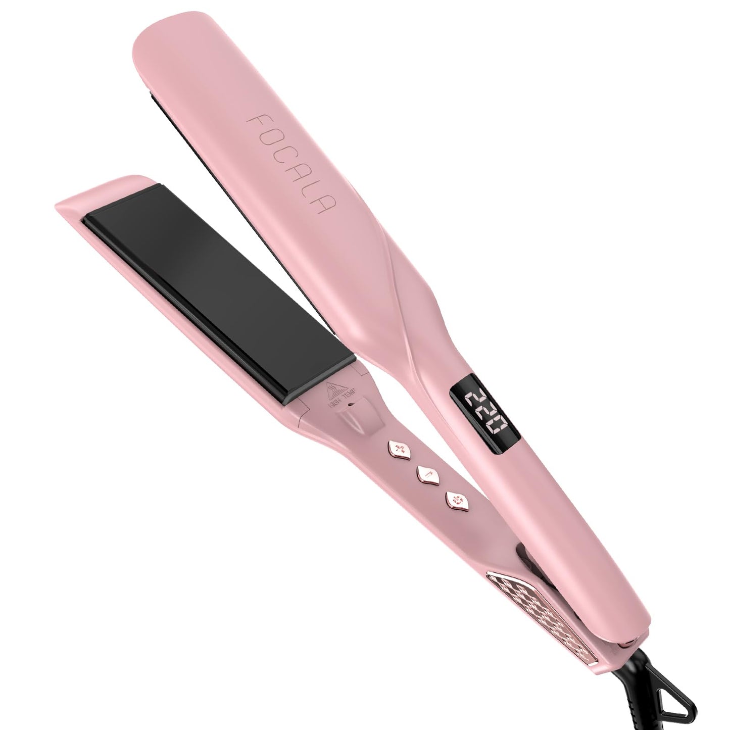 FOCALA Wide Hair Straightener Flat Iron 1.75 Inch - Professional Ceramic Flat Iron Fast Styling - Dual Voltage Hair Straightenin