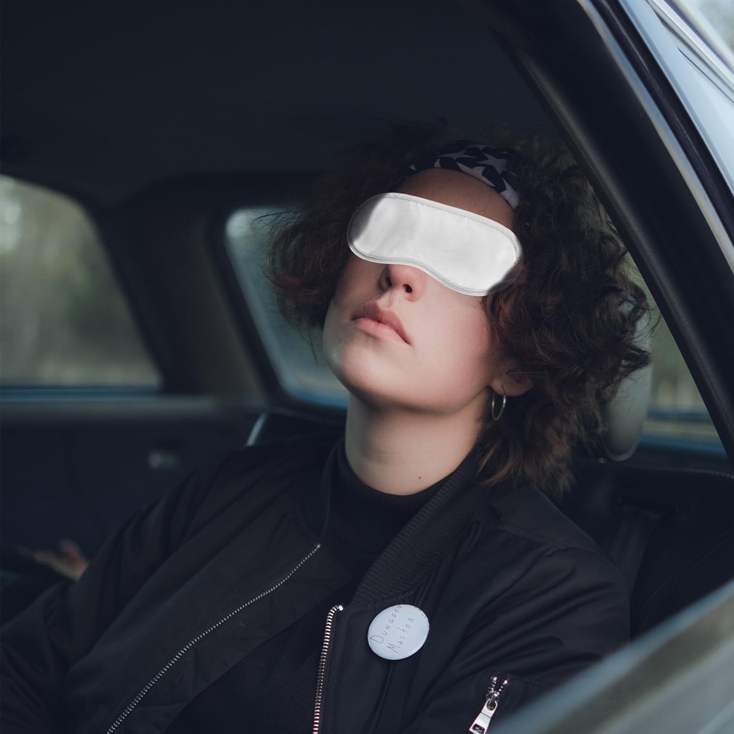 5 Pack Eye Sleep Masks, Sleep Covering, Eye Blinderfold for Sleeping,Travel, Party Games, Supply (Black)