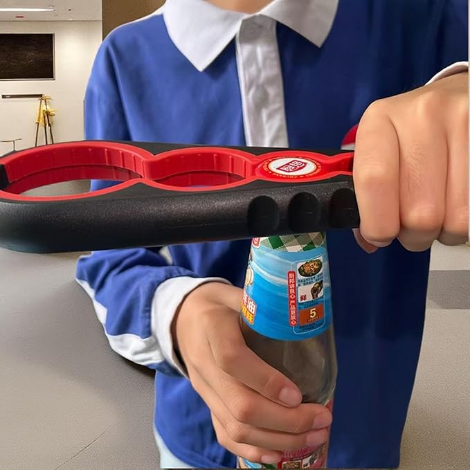 Multi-Function Bottle and Jar Opener, 6-in-1 Kitchen Tool,Glass Can Opener,Suitable for Kitchens and Dining Rooms,Can be Easily Opened by Women,Children and the Eldlely(Blue)