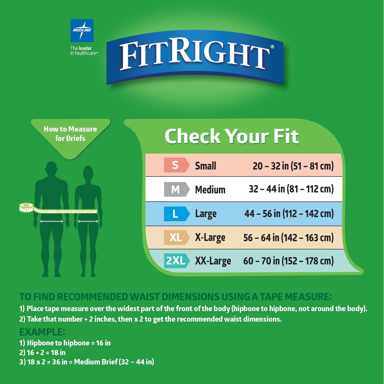 FitRight OptiFit Extra Adult Briefs, Incontinence Diapers with Tabs, Moderate Absorbency, Small, 20 to 32", 20 Count (Pack of 4)