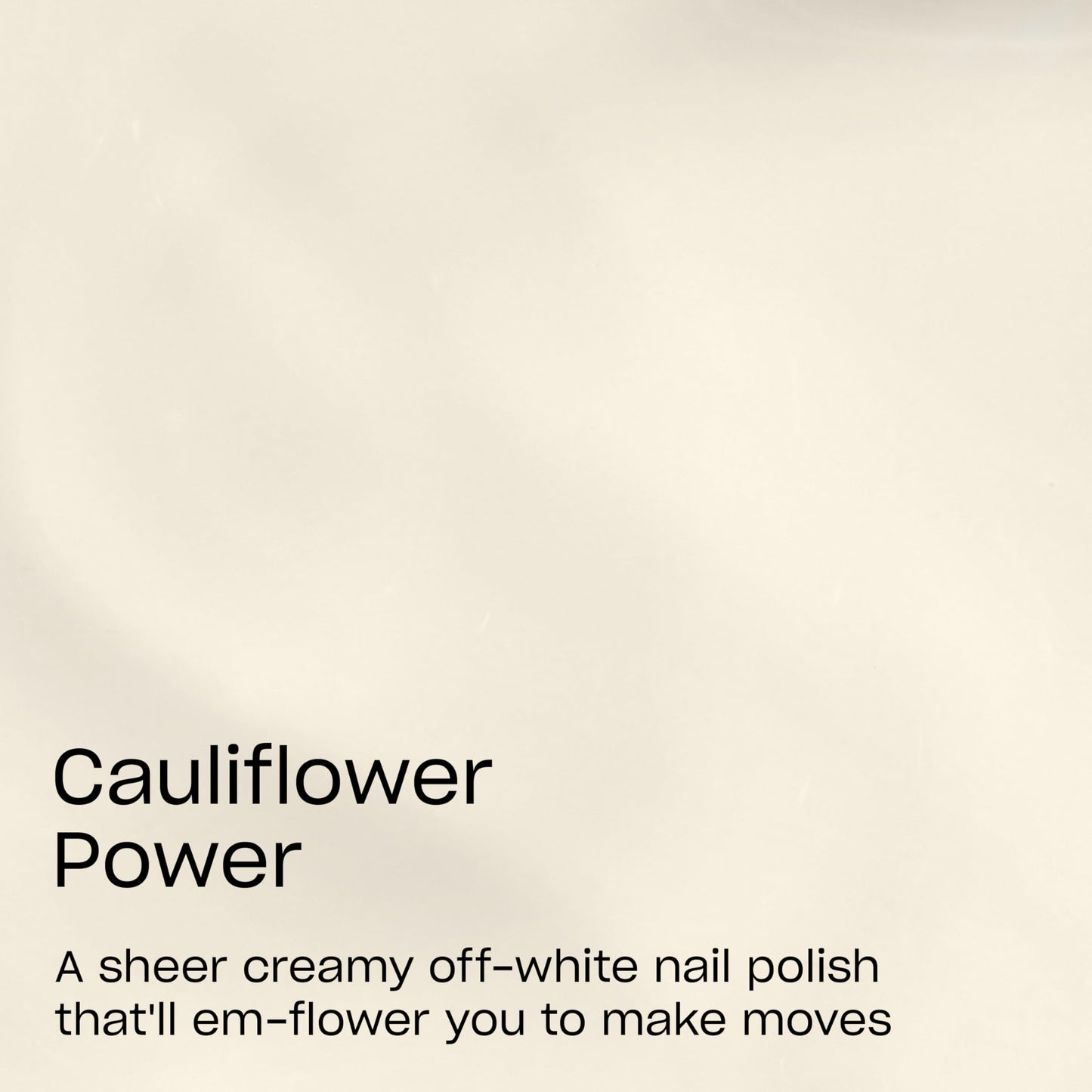 OPI Nature Strong Cauliflower Power | Semi-Sheer Soft Warm White Crme Natural Origin Nail Polish LE | Plant Based, Vegan, Cruelt