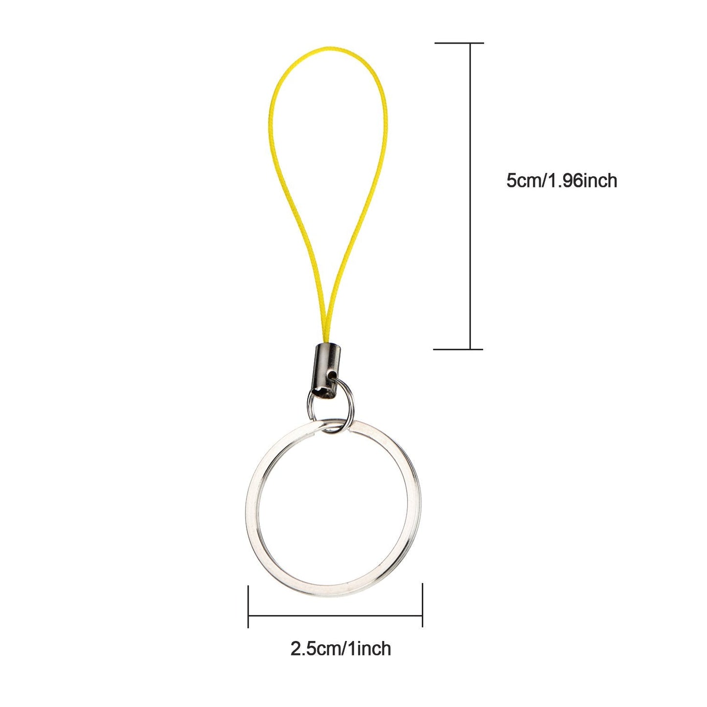 Bememo 20 Pieces Nylon Keychain Lanyard For Usb Flash Drive Key Fob Lanyard With Color Strap String Bulk Short Key Ring Loop For