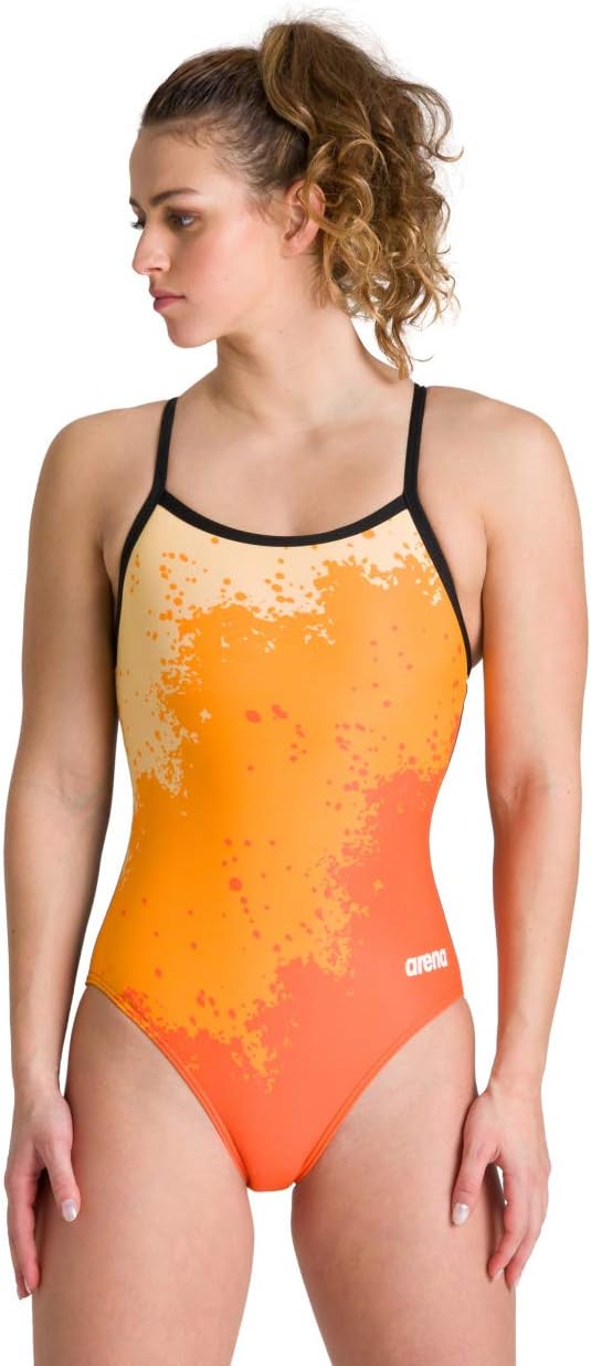 ARENA Women's Spraypaint Light Drop Back MaxLife One Piece Swimsuit