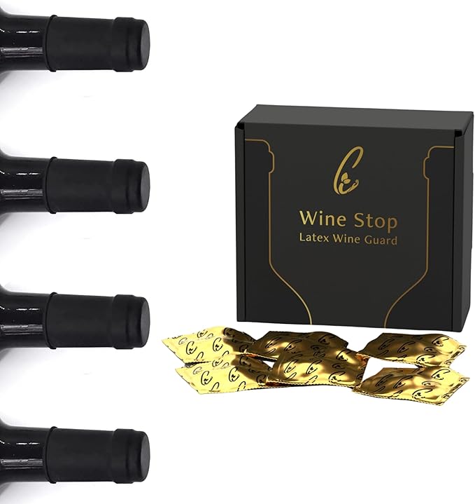Wine Stopper, Ultimate Protection for Wine Bottles, Made of Food Grade Latex for Wine and Beverages, Unique Gift for Wine Lovers (Pack of 12)