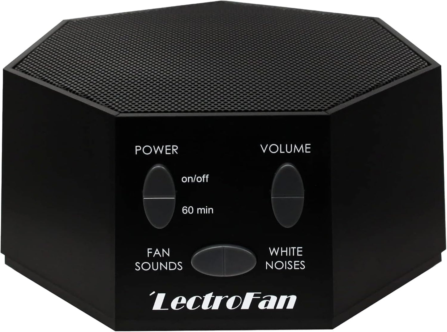 Adaptive Sound Technologies LectroFan Classic White Noise Machine - Global Power Edition with Adaptors for US, UK & EU - 20 Non-Looping Fan & White Noise Variations - Black