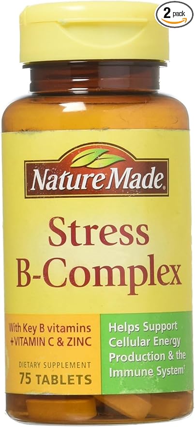Nature Made Stress B Complex with Zinc Size 75ct (Pack of 2) 150 ct Total