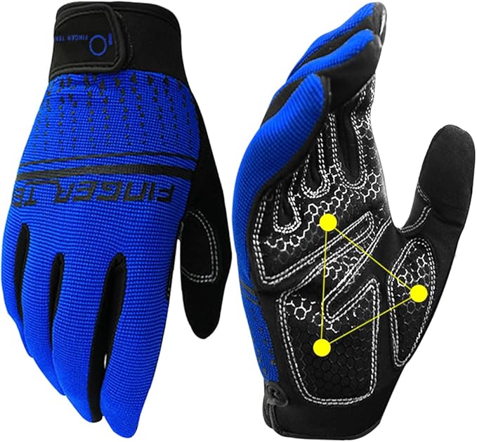 Full Finger Workout Gloves Weight Lifting Touchscreen for Men Women with Padding, Full Hand Gym Exercise Gloves Male Femal...