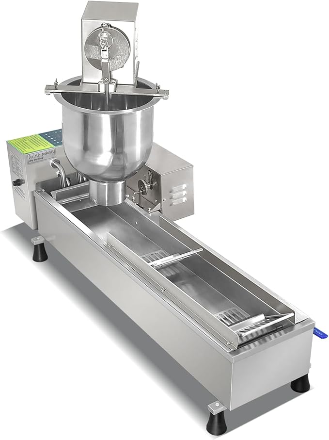 Commercial Single Rows Donut Machine/Donuts Making Machine/Doughnut Maker/Frying Donuts Maker/Mini Donut Maker,Large capacity,Combination of forming and frying